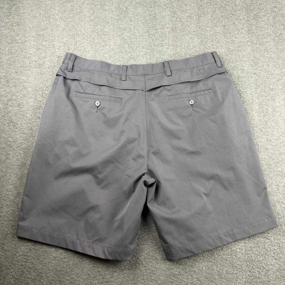 Adidas Climacool Golf Shorts Men 40 Gray Stretch Performance Flat Front Athletic